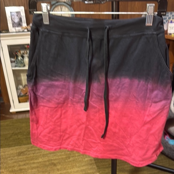 Sundry Black and Pink Mini Skirt - Picture 1 of 4
